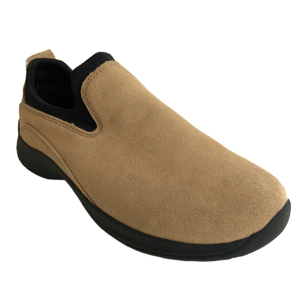 New Lands’ End Antimicrobial Slip-on Loafers Tan 5